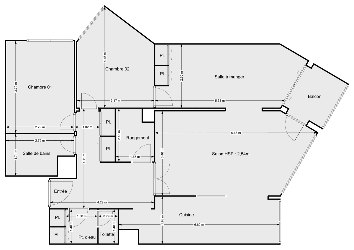 Appartement de 88.53 m² à Suresnes