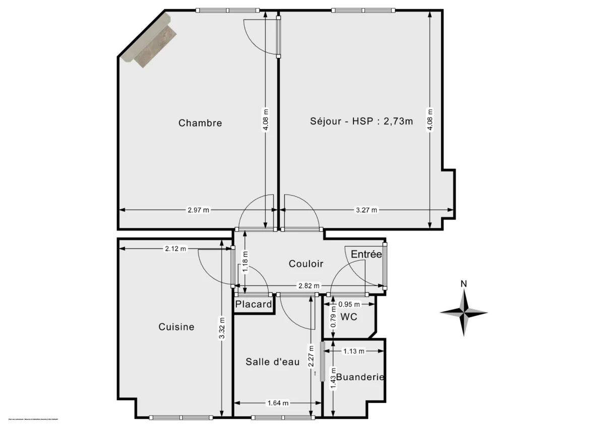 Appartement de 39.0 m² à Paris