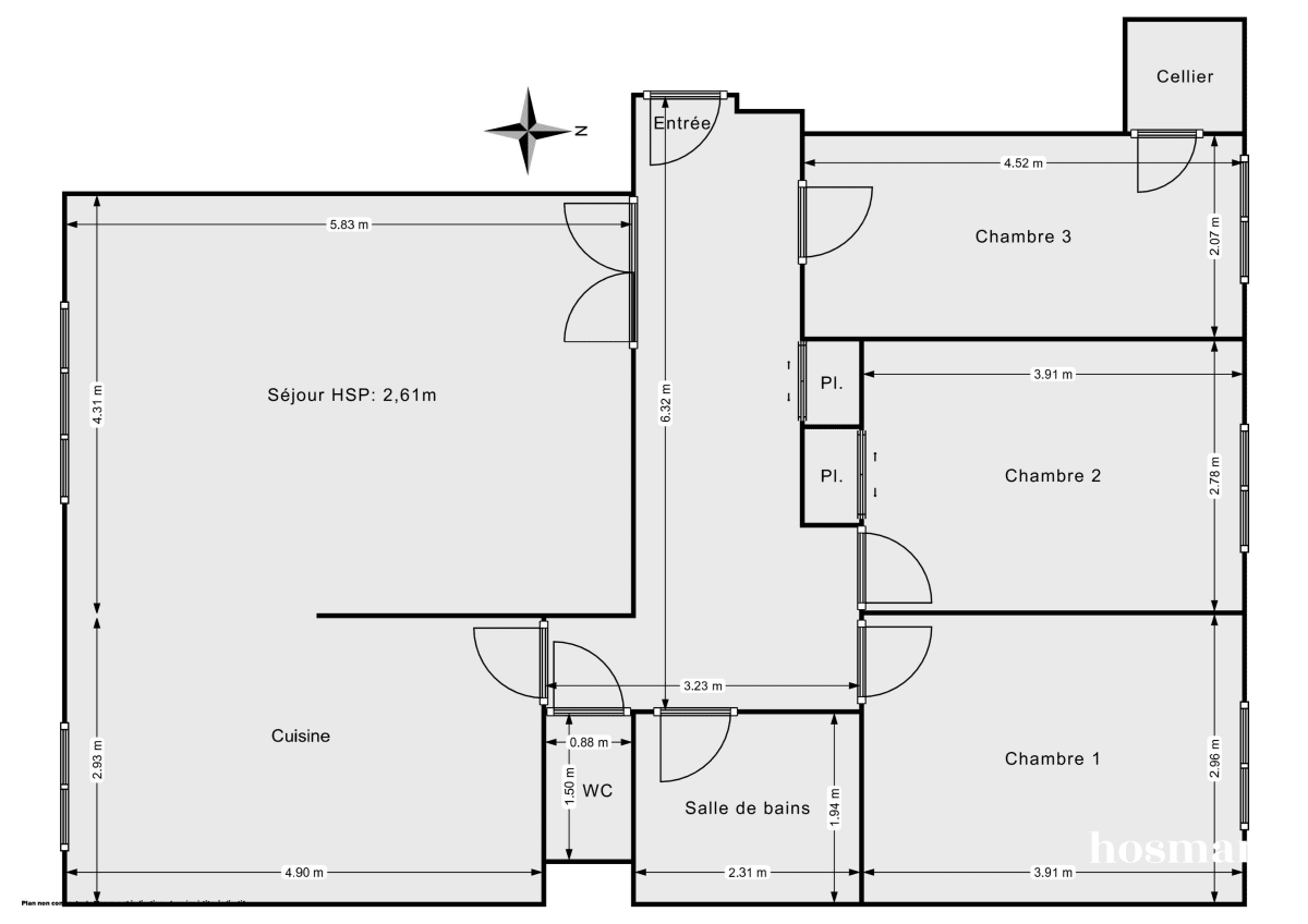 Appartement de 89.13 m² à Chaville