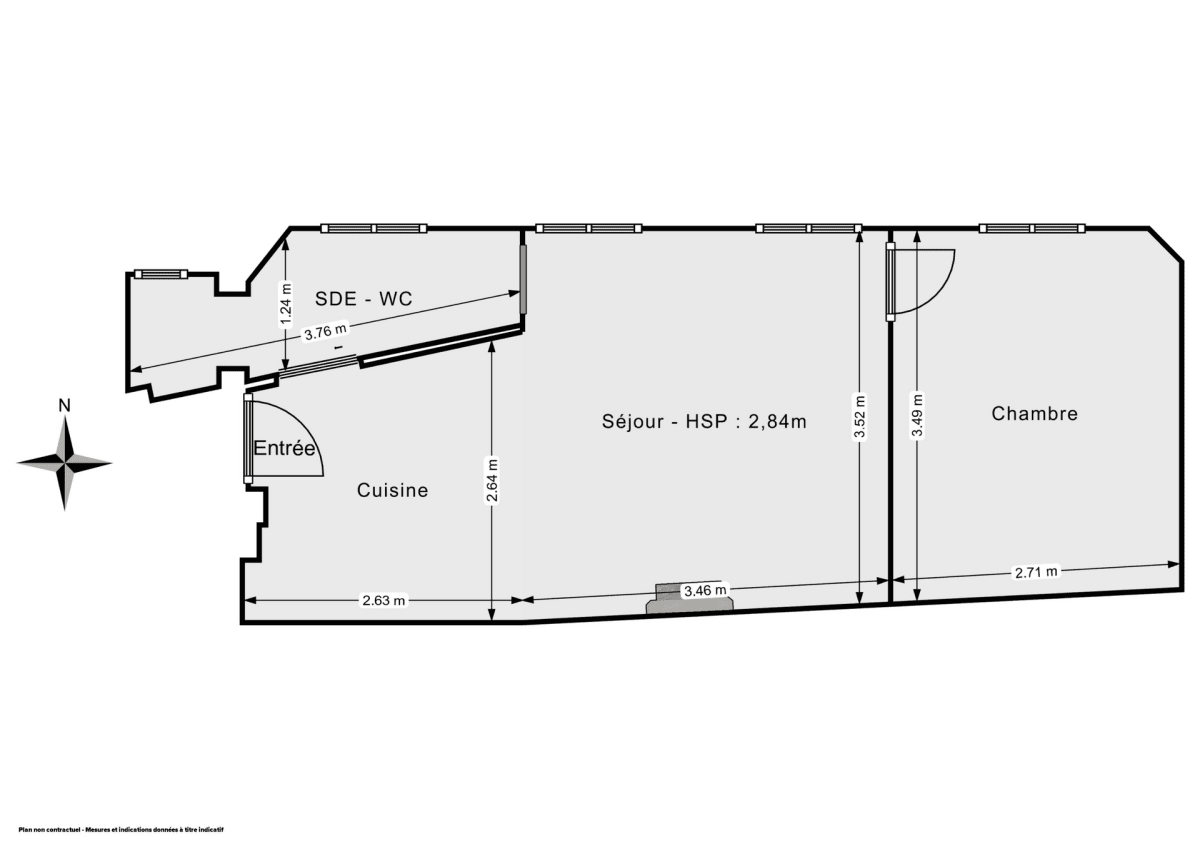 Appartement de 31.0 m² à Paris