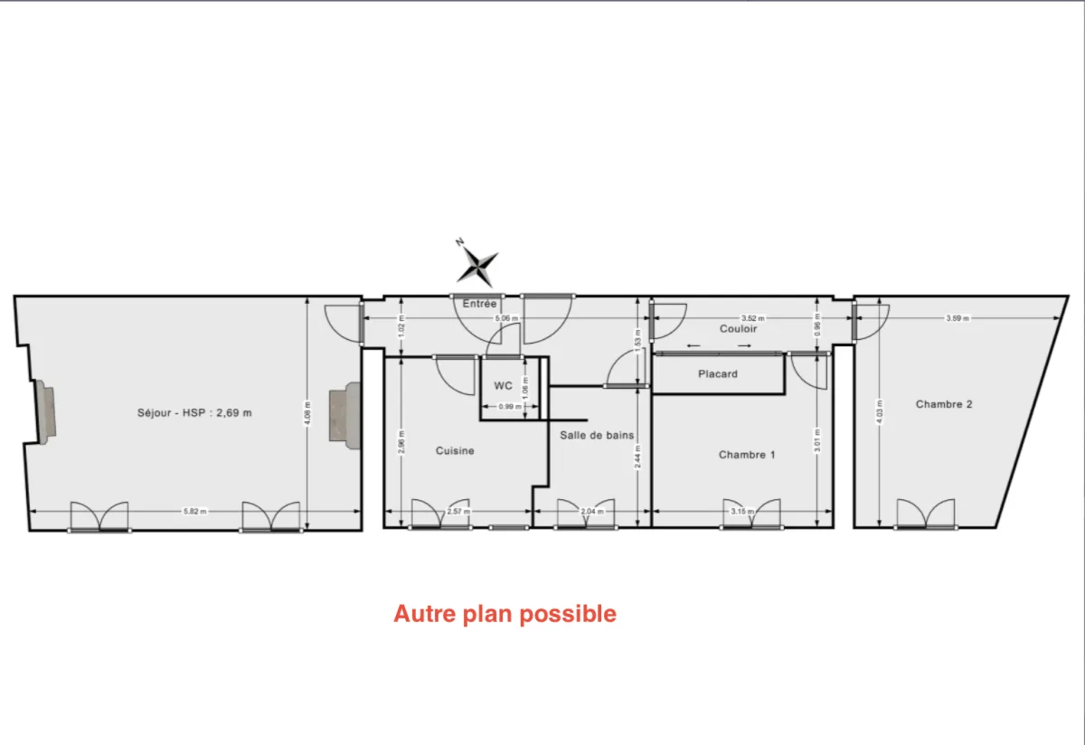 Appartement de 65.31 m² à Paris