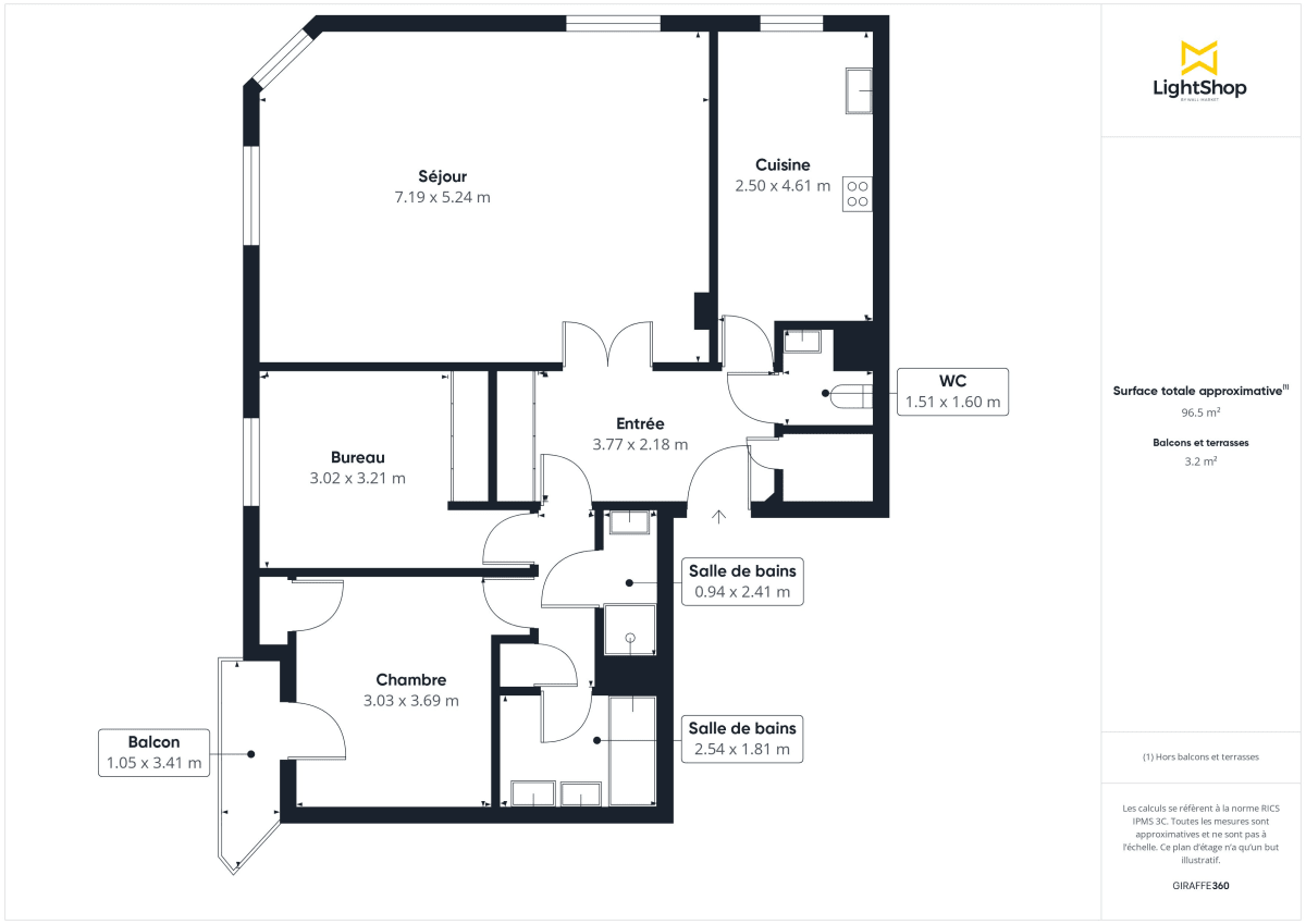 Appartement de 95.0 m² à Lyon