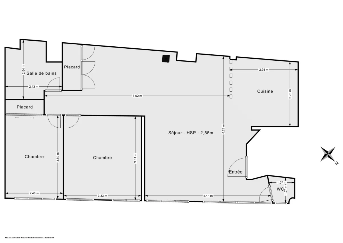 Appartement de 72.98 m² à Paris
