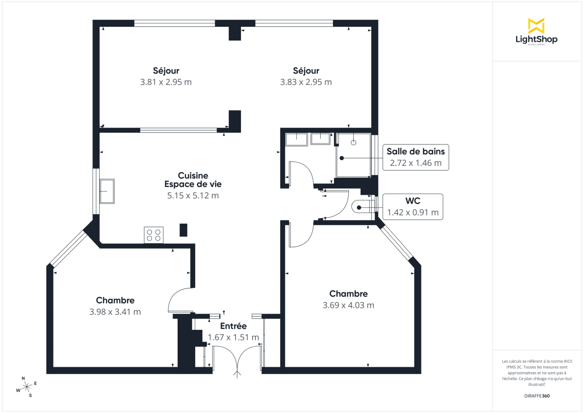 Appartement de 84.5 m² à Saint-Mandé