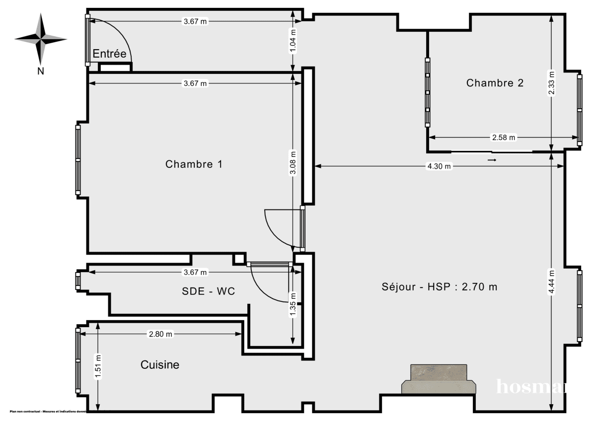 Appartement de 52.0 m² à Paris
