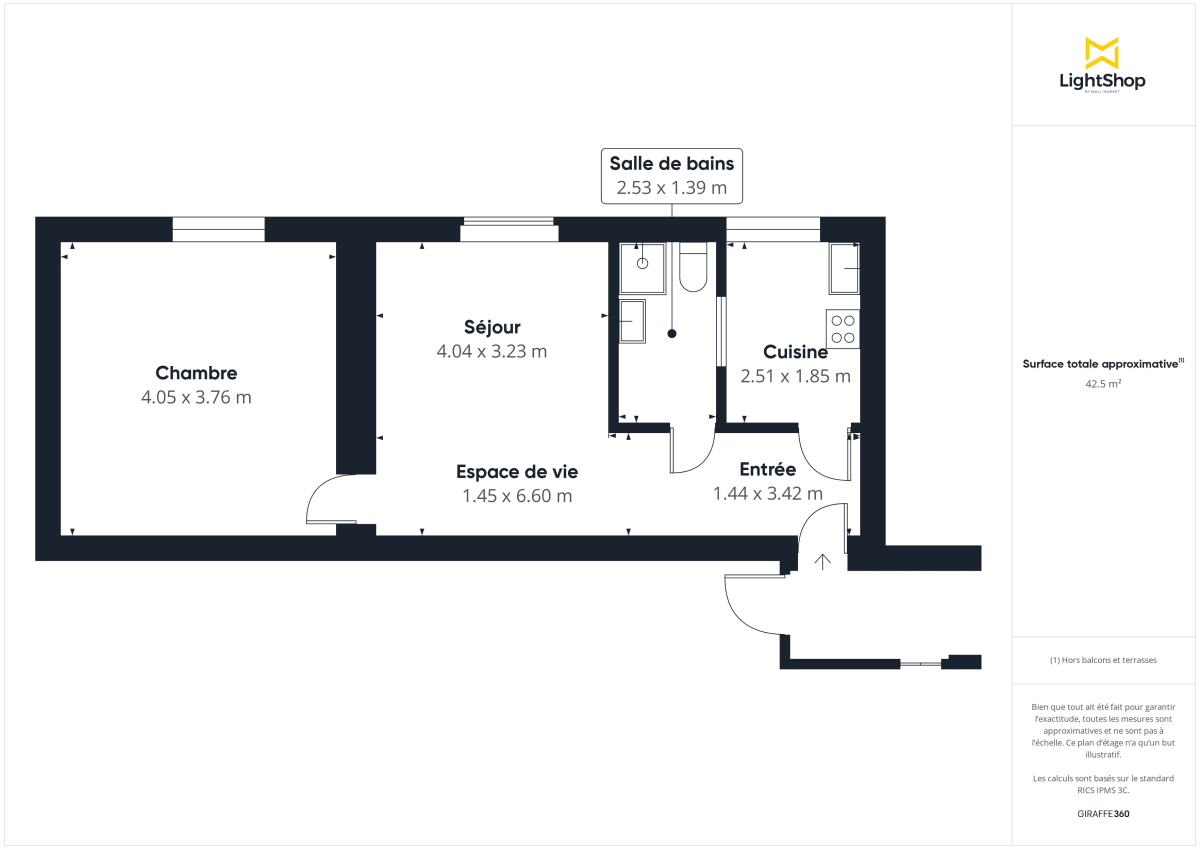 Appartement de 43.17 m² à Neuilly-sur-Seine