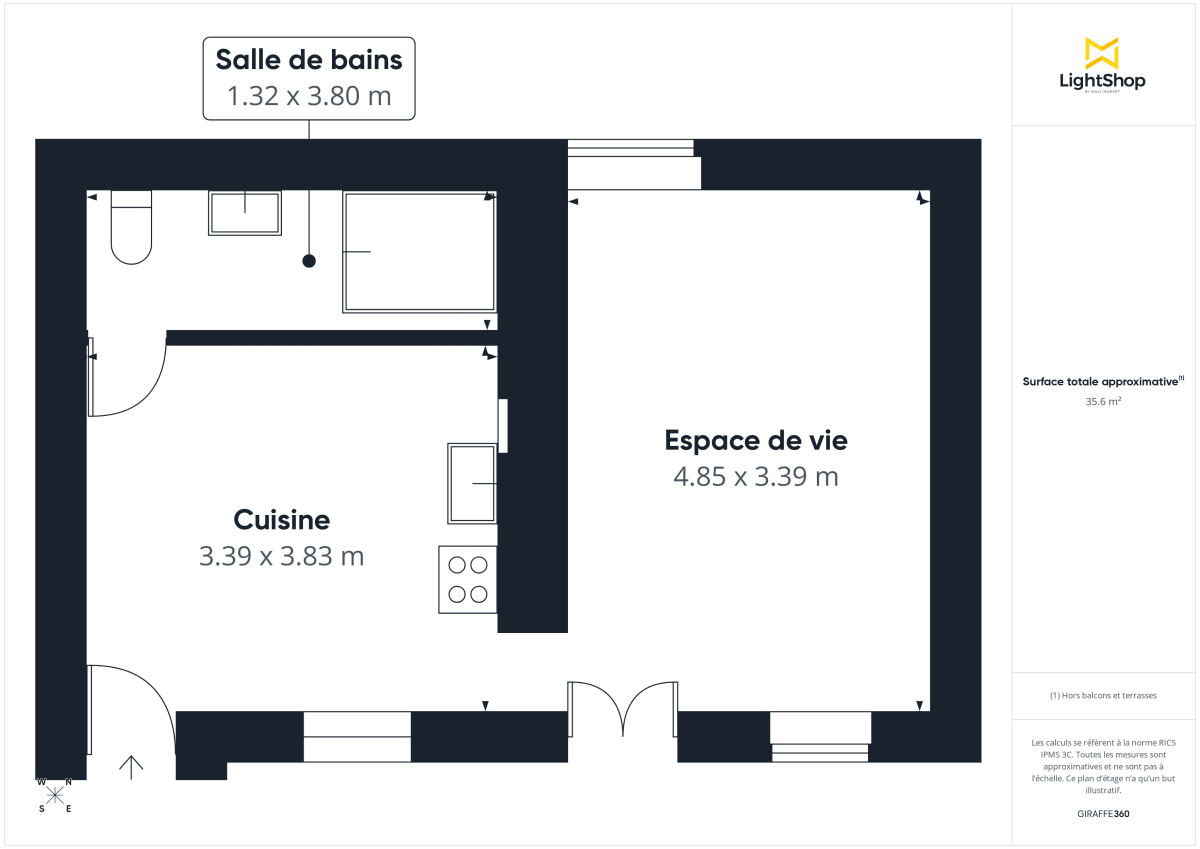 Appartement de 34.49 m² à Nantes