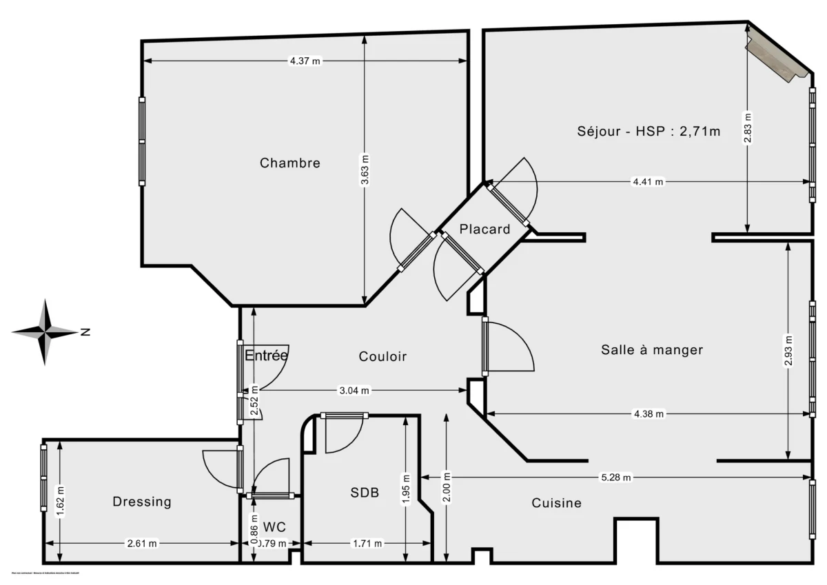 Appartement de 60.0 m² à Vincennes