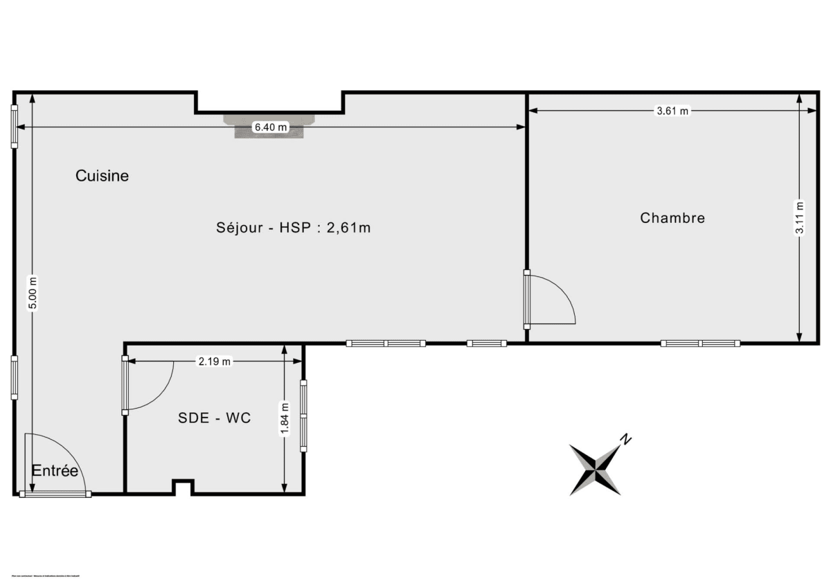 Appartement de 36.48 m² à Paris