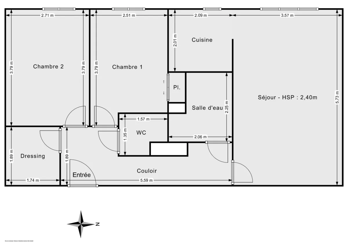 Appartement de 60.98 m² à Saint-Sébastien-sur-Loire