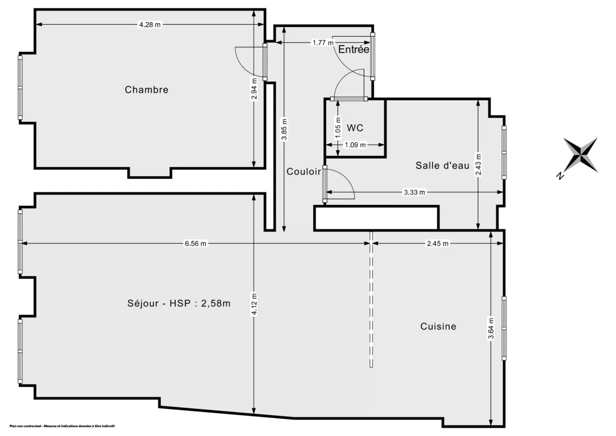 Appartement de 52.0 m² à Paris