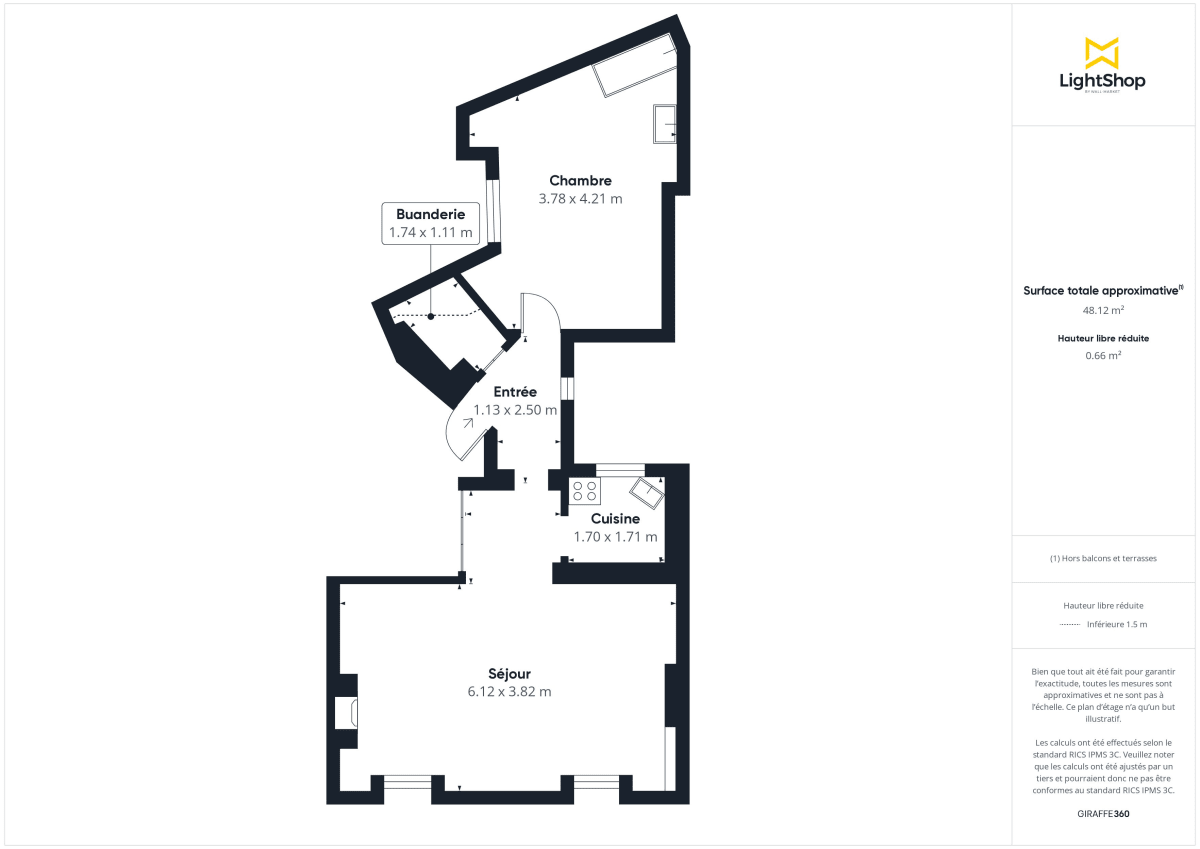 Appartement de 48.0 m² à Paris