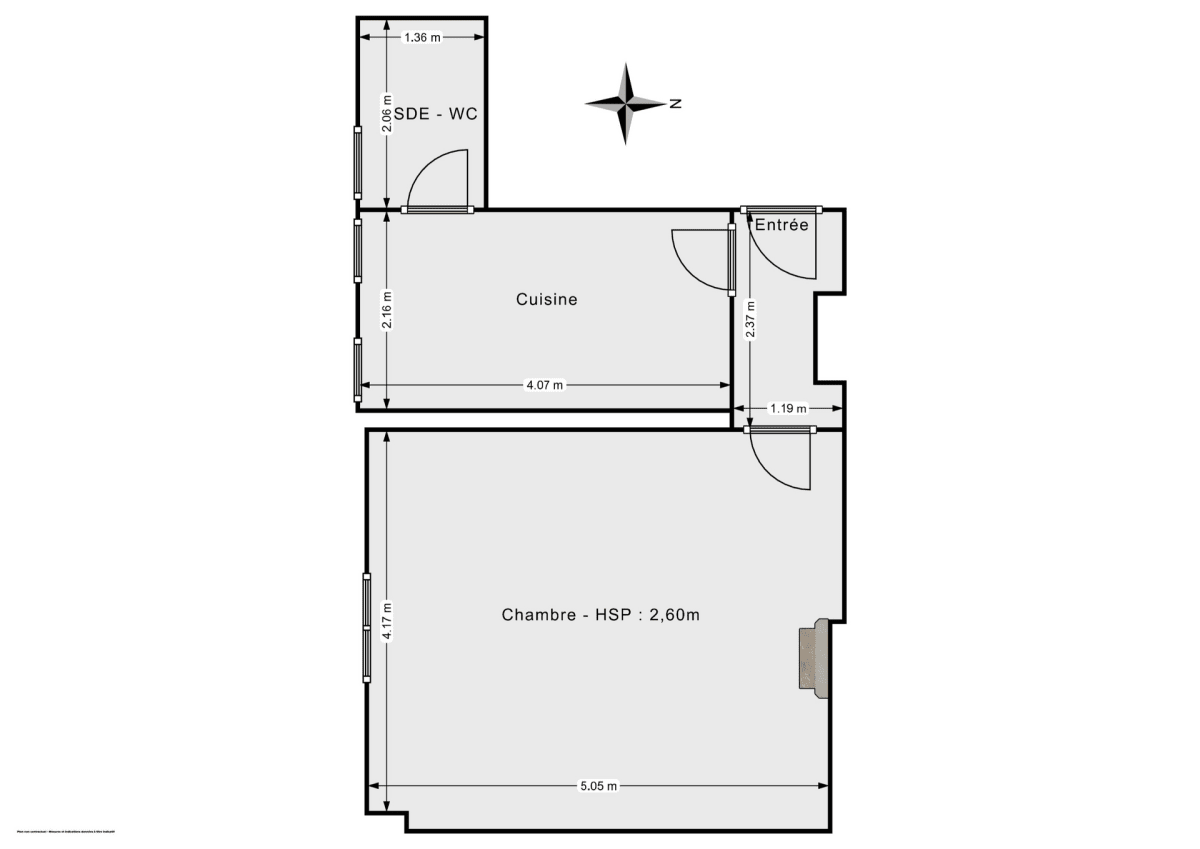 Appartement de 35.19 m² à Paris