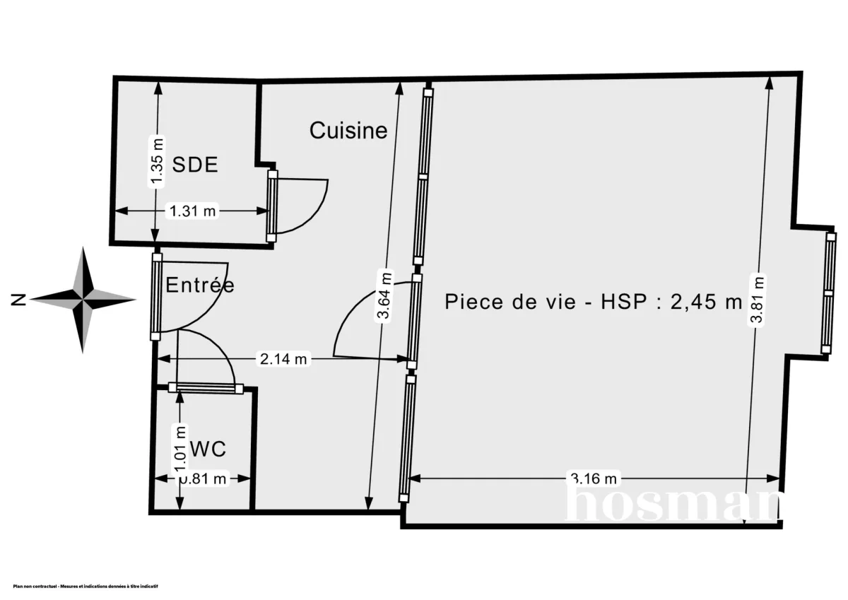 Appartement de 19.2 m² à Nantes