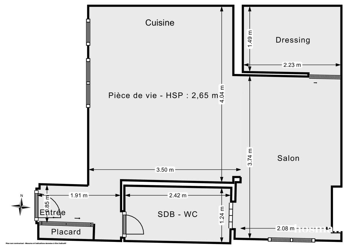 Appartement de 38.0 m² à Paris