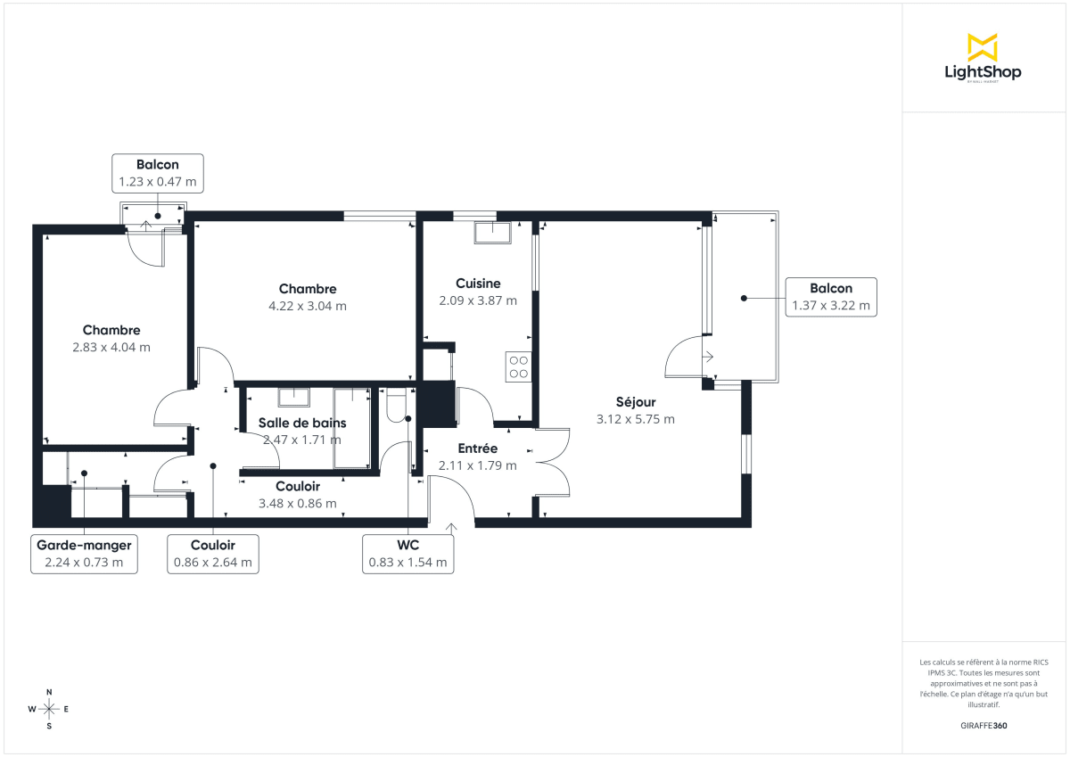 Appartement de 69.0 m² à Le Raincy
