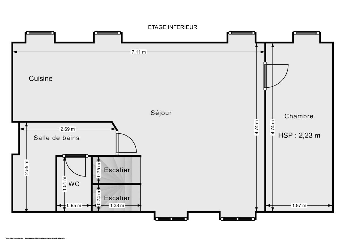 Appartement de 44.44 m² à Lille