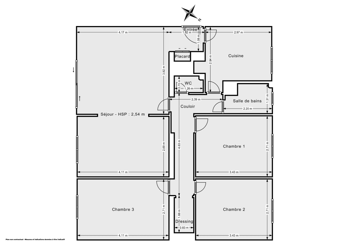 Appartement de 82.0 m² à Pessac