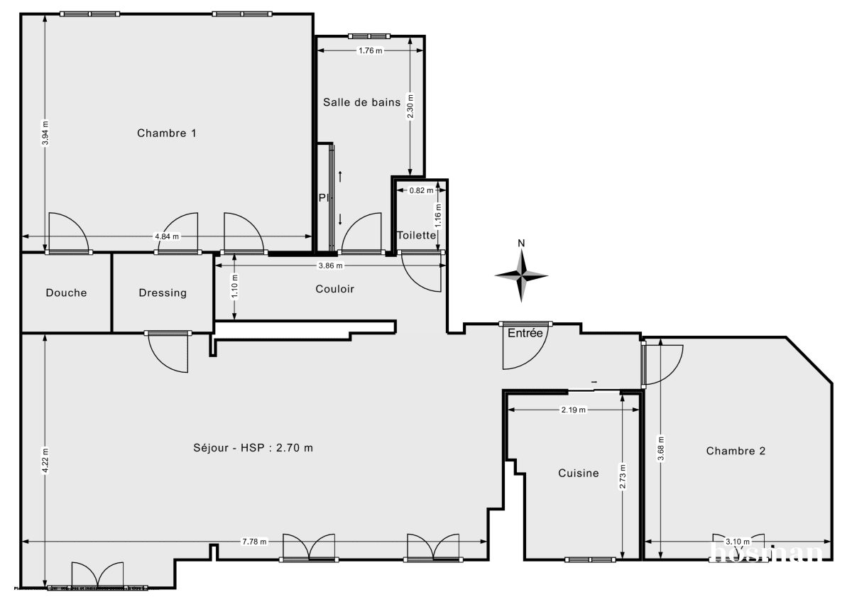 Appartement de 82.45 m² à Colombes