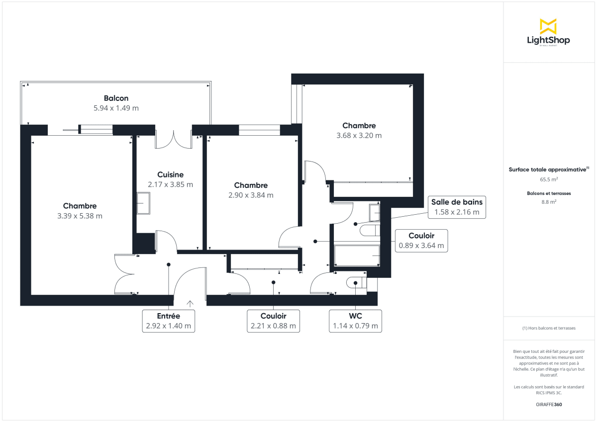 Appartement de 67.0 m² à Bordeaux