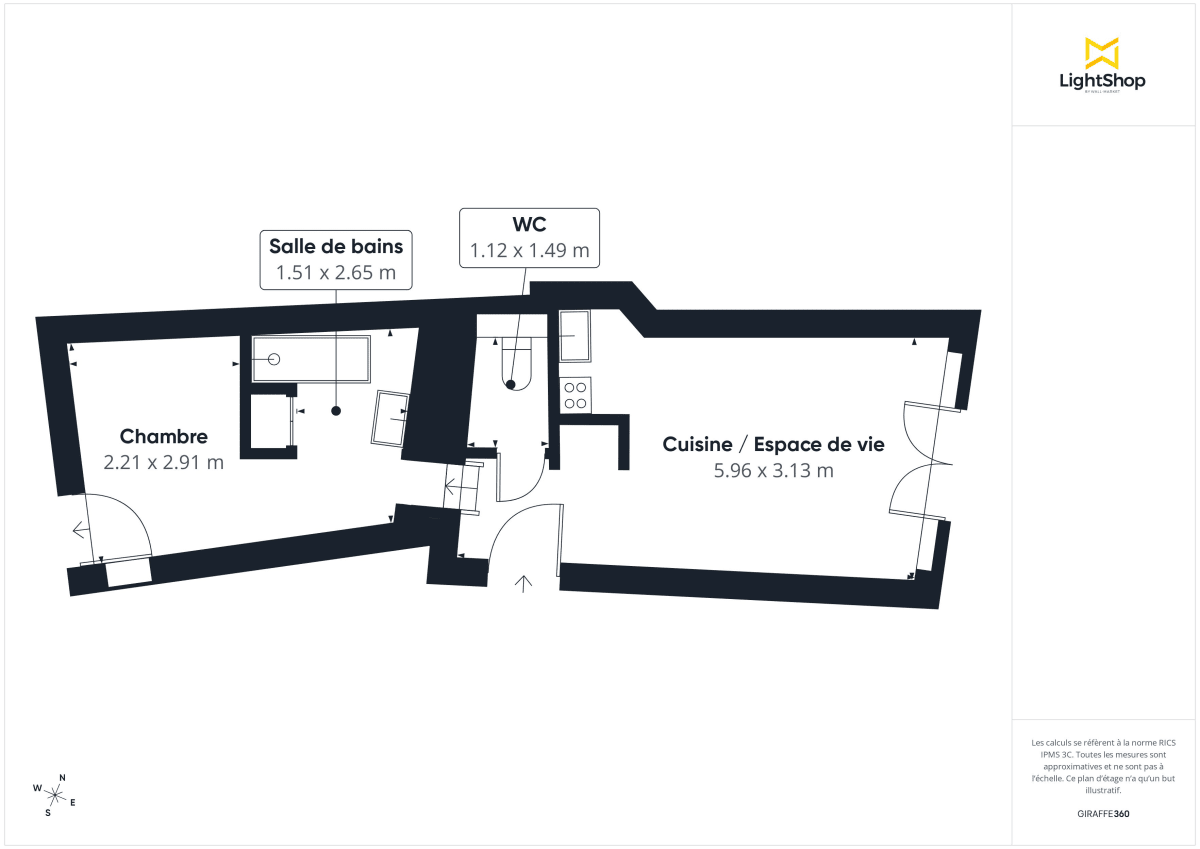 Appartement de 29.04 m² à Nantes