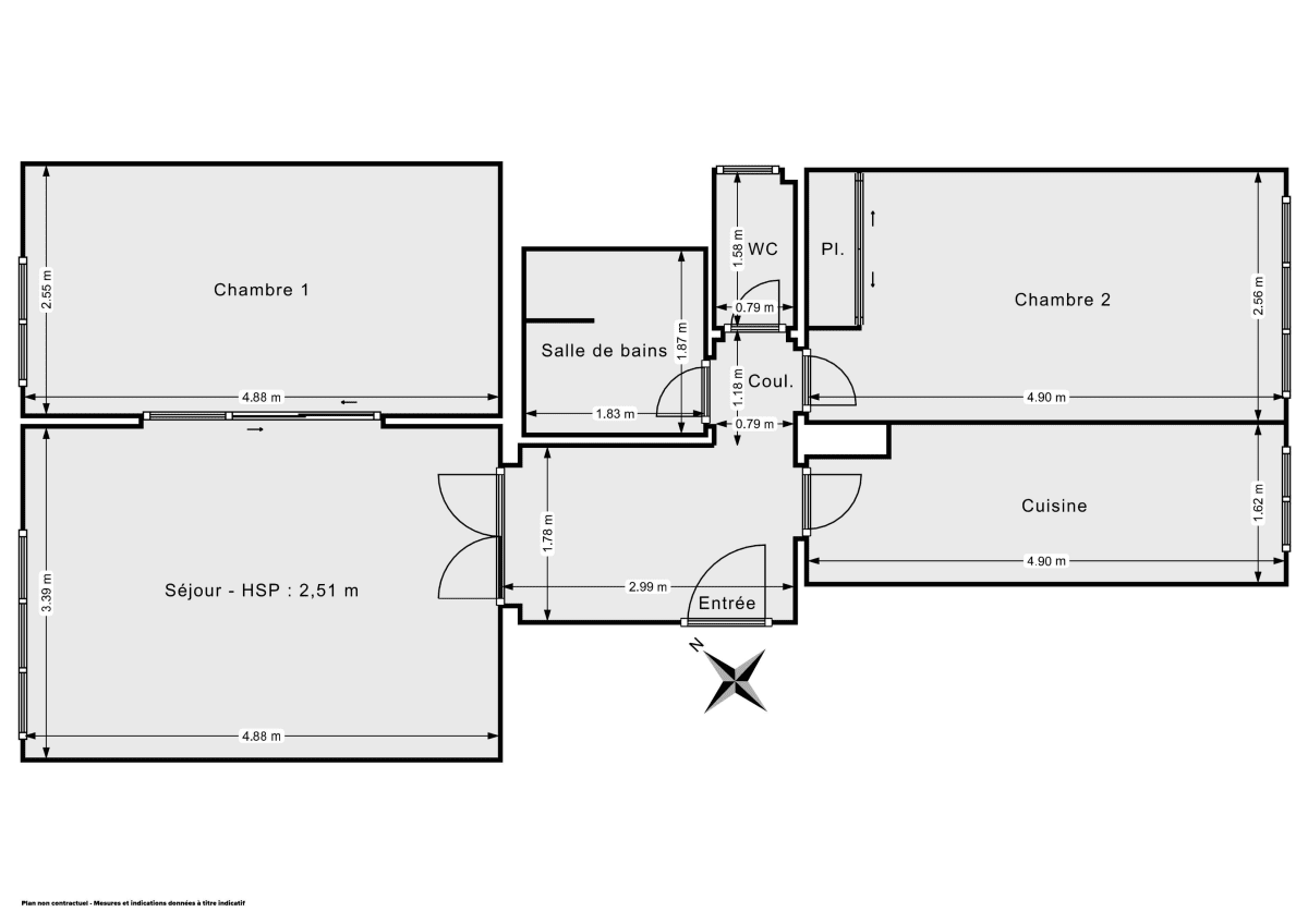 Appartement de 62.0 m² à Paris