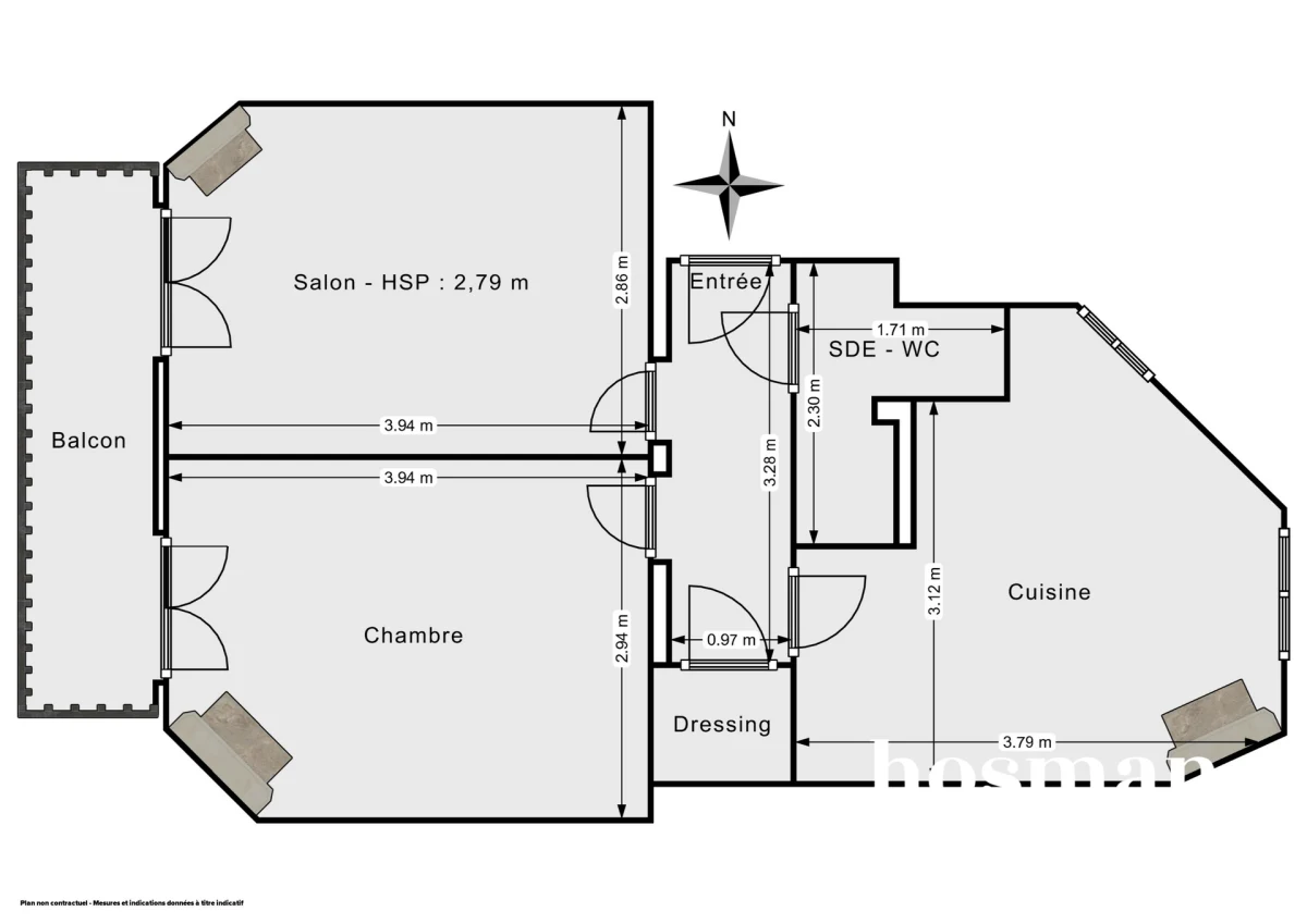 Appartement de 41.4 m² à Paris