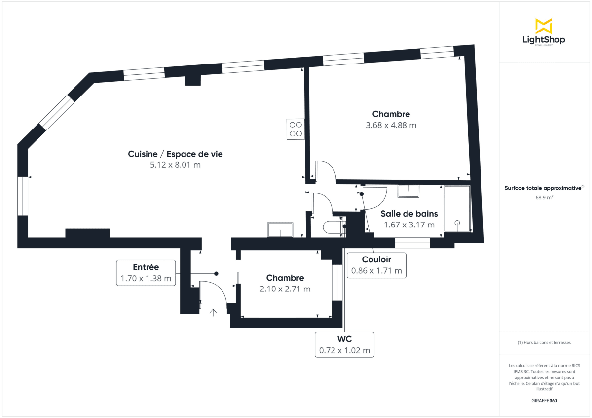 Appartement de 71.28 m² à Saint-Mandé