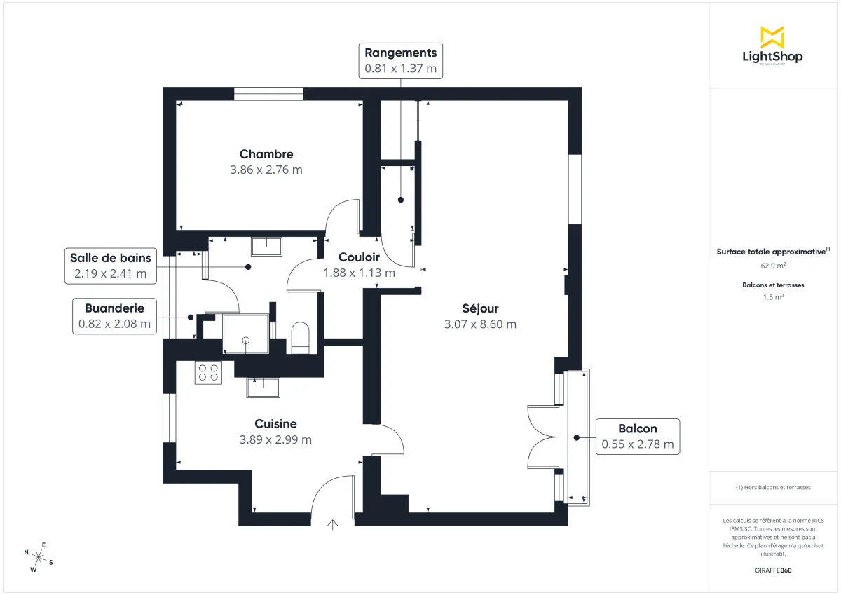 Appartement de 62.0 m² à Vitry-sur-Seine