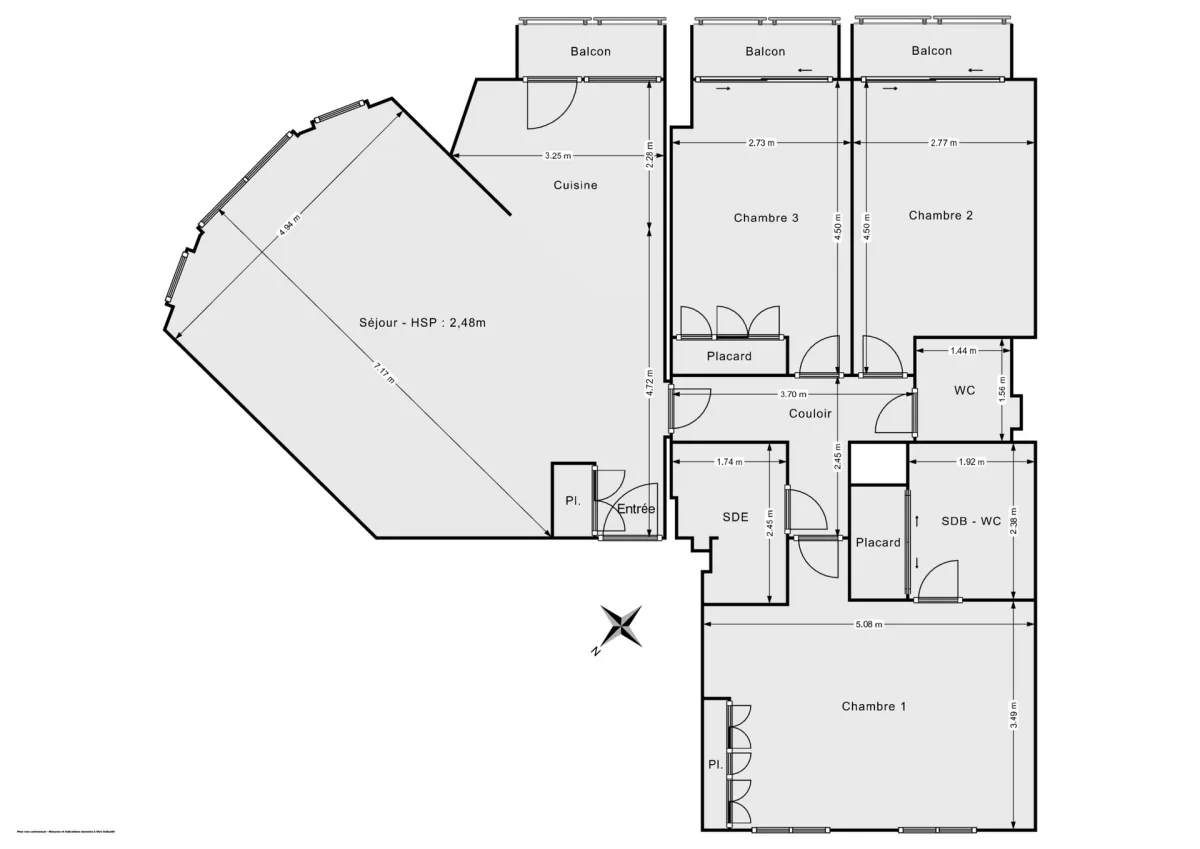 Appartement de 105.0 m² à Levallois-Perret