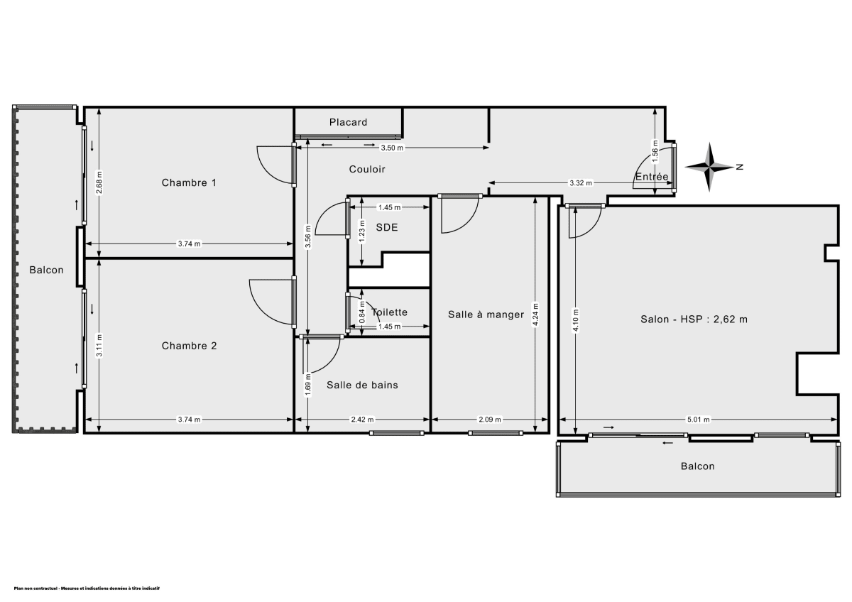 Appartement de 69.48 m² à Paris