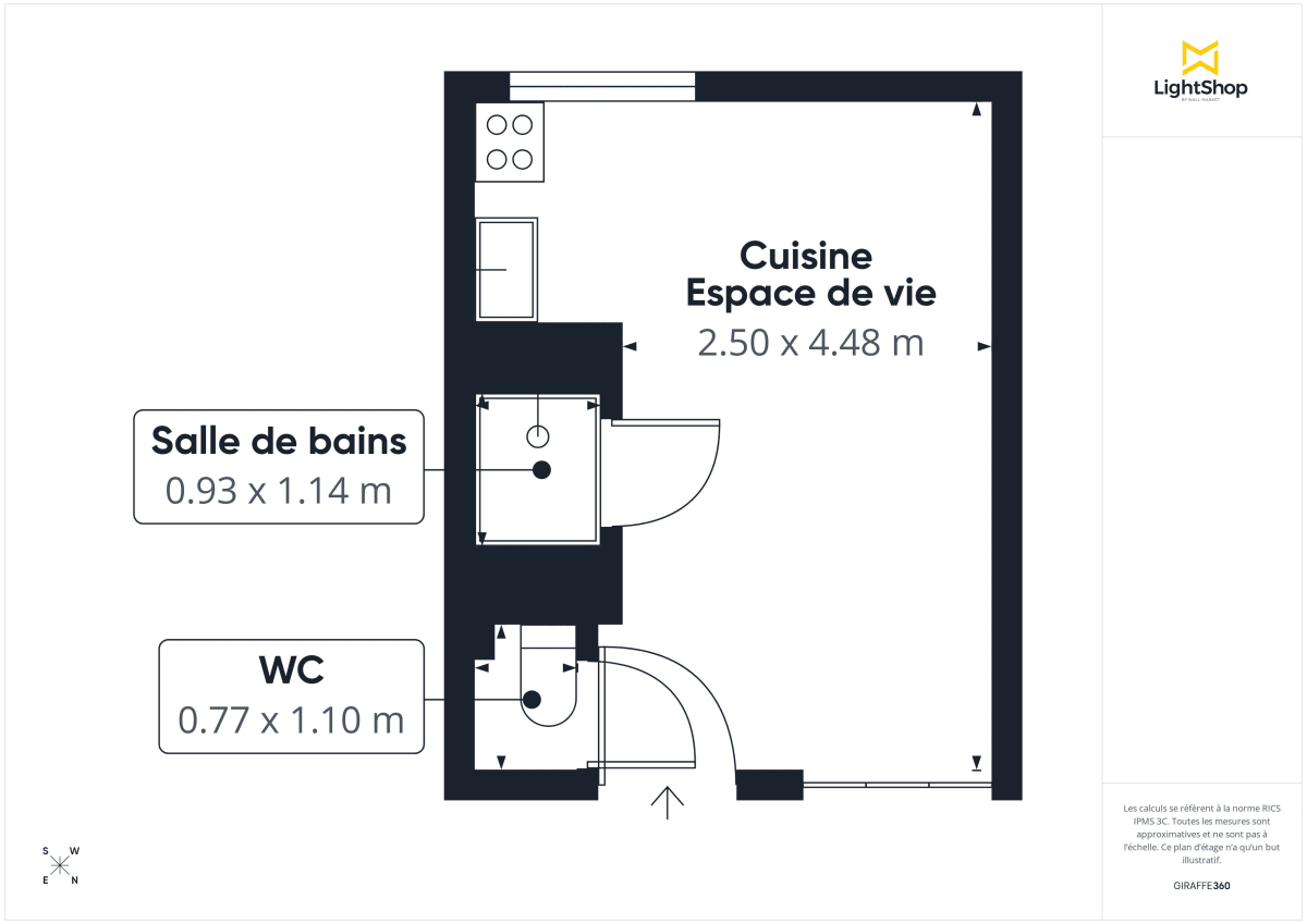 Appartement de 16.0 m² à Nantes