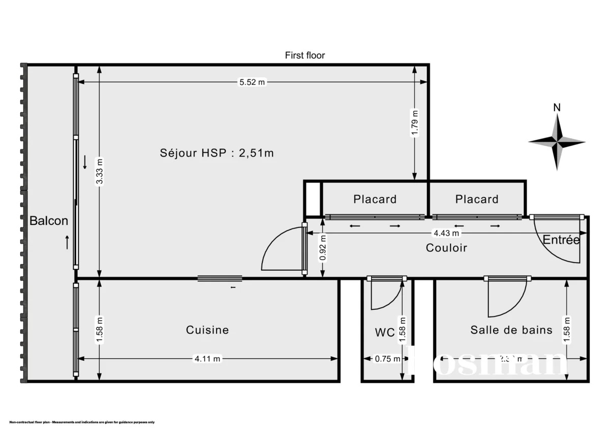 Appartement de 32.05 m² à Villejuif