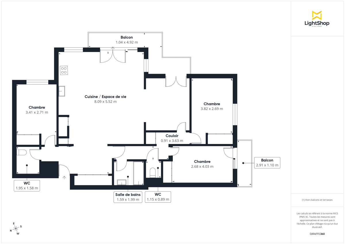 Appartement de 102.74 m² à Aubervilliers