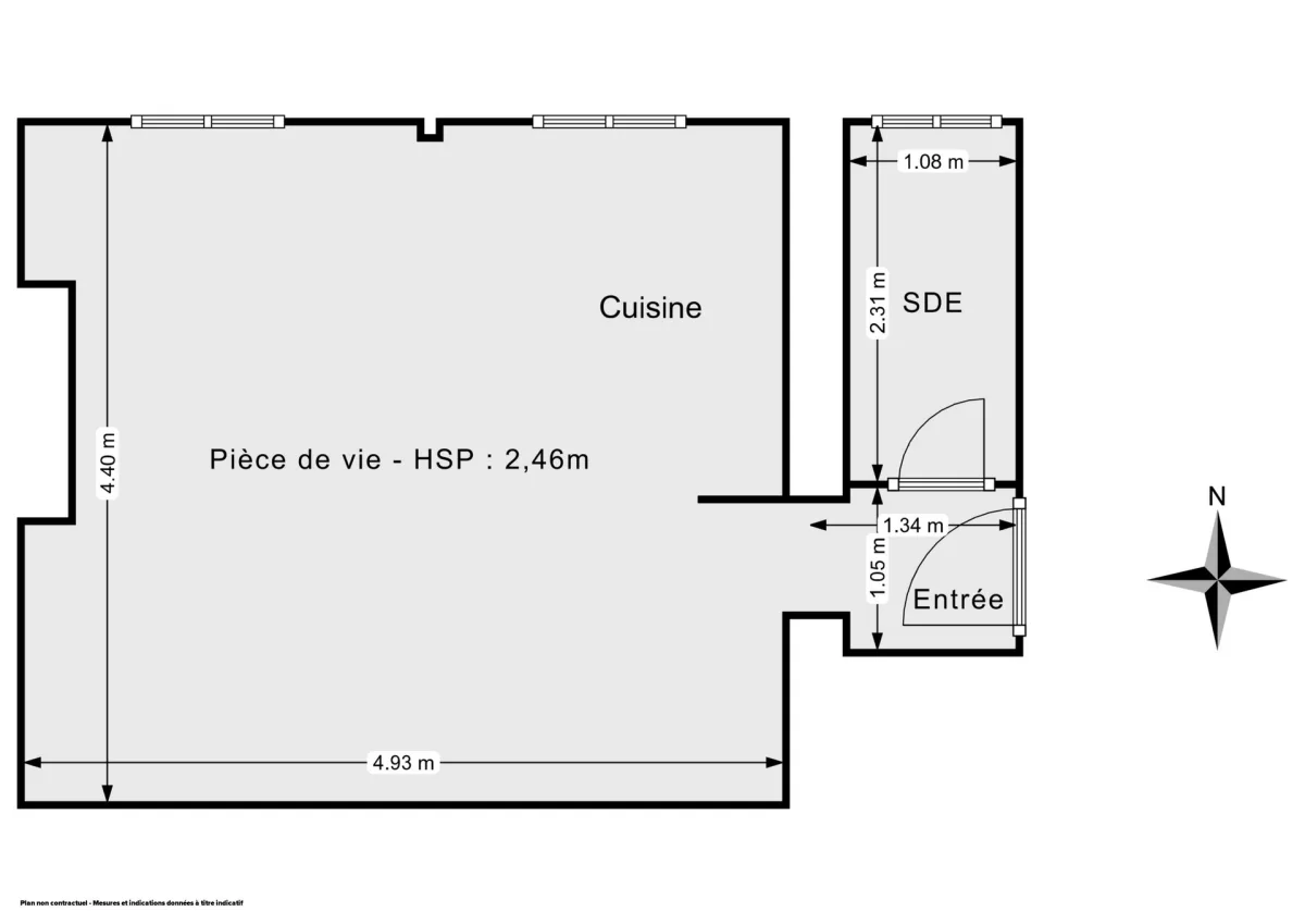 Appartement de 25.0 m² à Paris