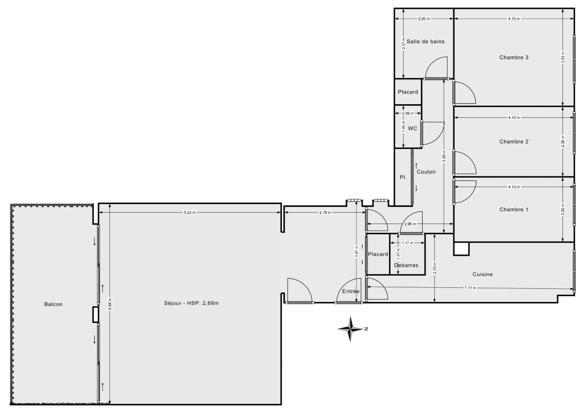 Appartement de 113.0 m² à Saint-Cloud