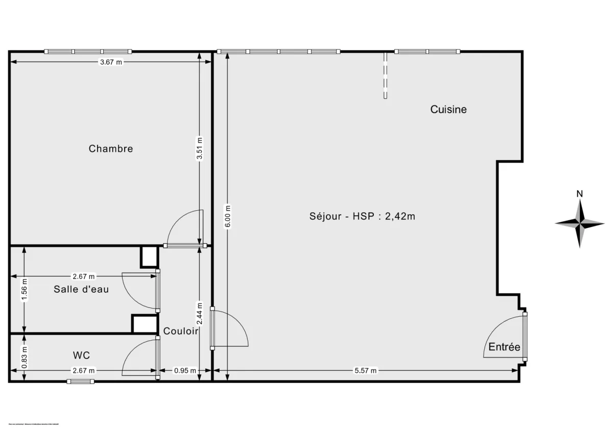 Appartement de 52.27 m² à Paris