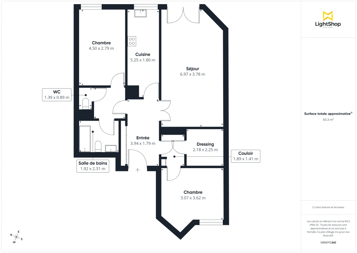 Appartement de 86.0 m² à La Celle-Saint-Cloud
