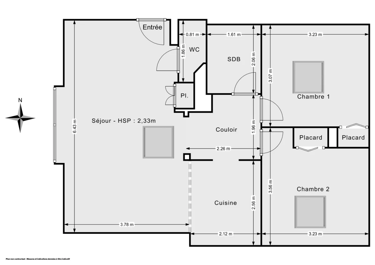 Appartement de 48.0 m² à Bordeaux