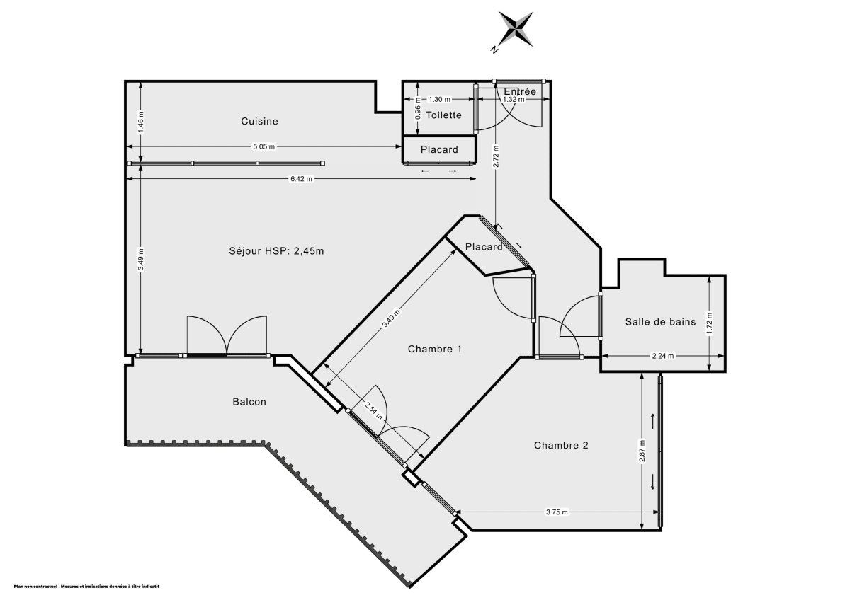 Appartement de 60.0 m² à Clichy