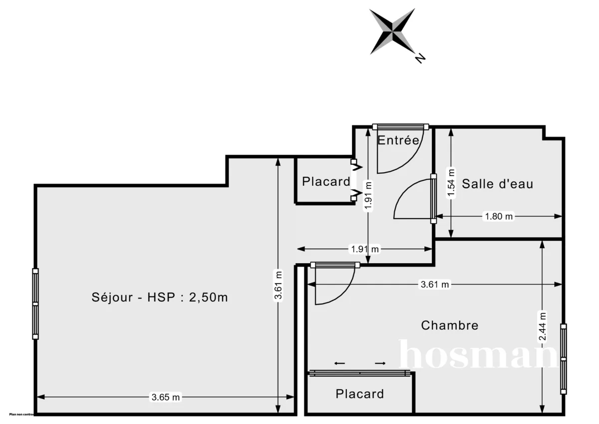 Appartement de 27.0 m² à Paris