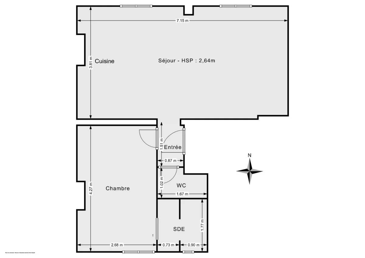 Appartement de 45.0 m² à Paris