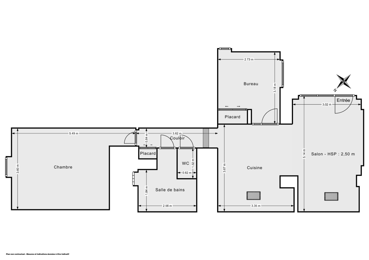 Appartement de 58.62 m² à Nantes