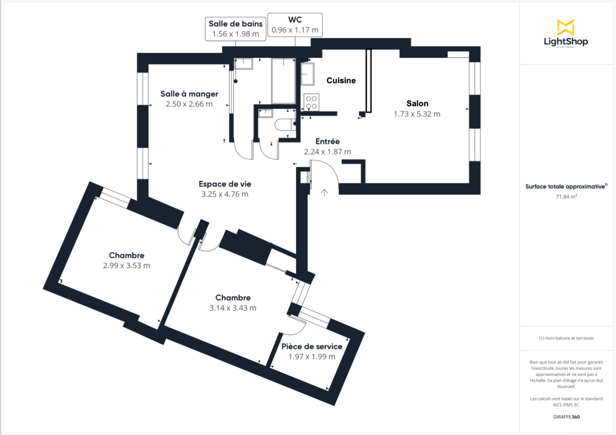 Appartement de 73.0 m² à Paris