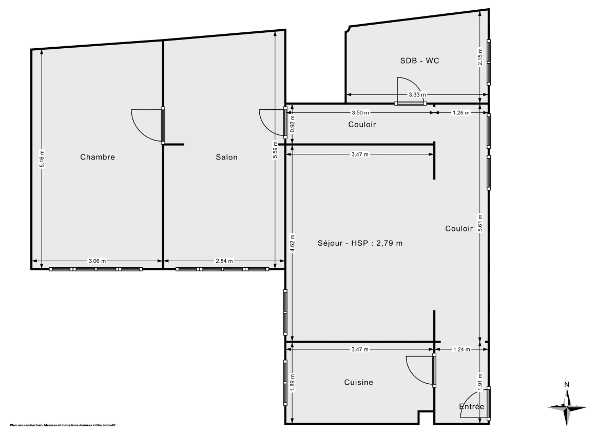 Appartement de 74.22 m² à Paris