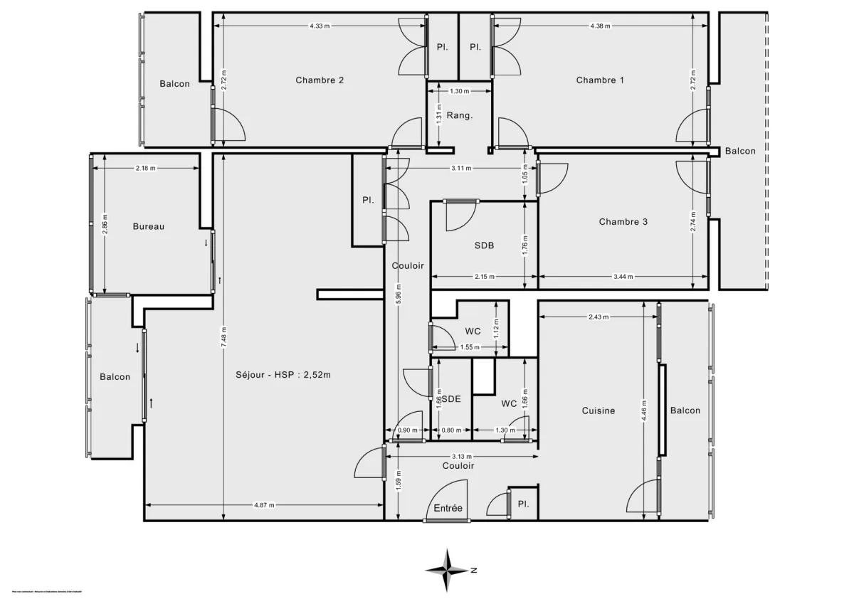 Appartement de 97.77 m² à Nantes