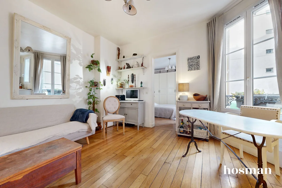 Ravissant T2 - 34 m2 - Au cœur de Jules Joffrin / Caulaincourt - Rue