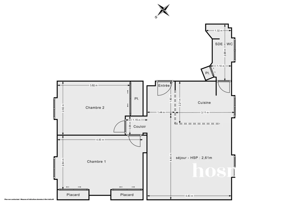 Appartement de 58.2 m² à Paris