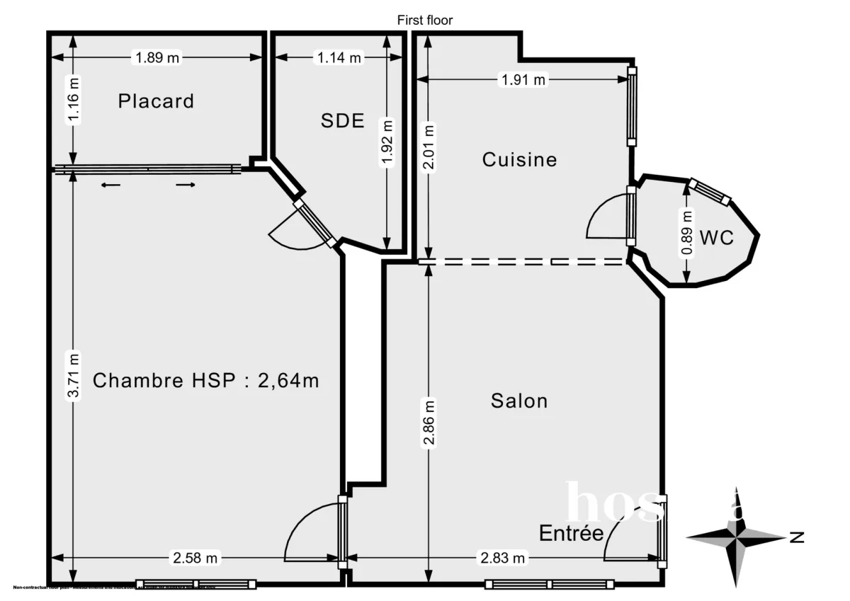 Appartement de 27.0 m² à Paris