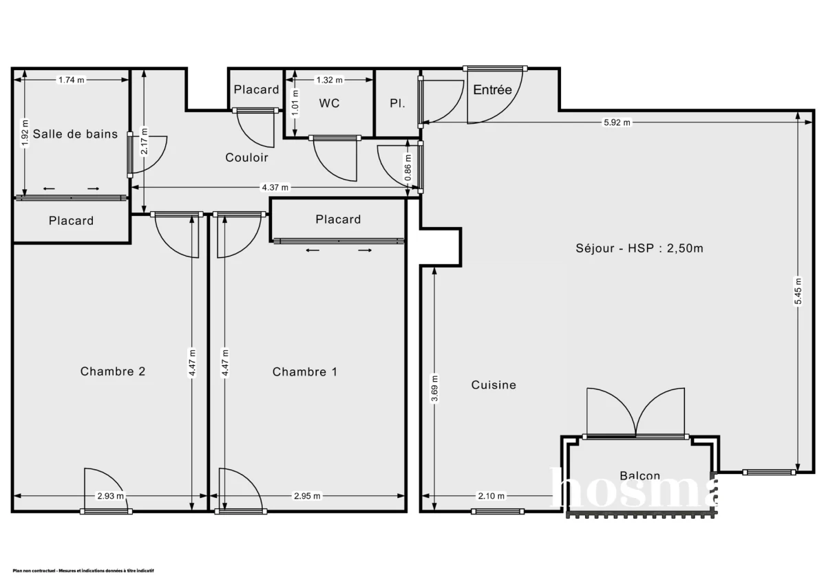 Appartement de 69.1 m² à Issy-les-Moulineaux